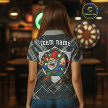 Load image into Gallery viewer, Custom Santa Claus Dartboard Funny Christmas Dart Team Women Polo Shirt Xmas Dart Gifts NYN1537