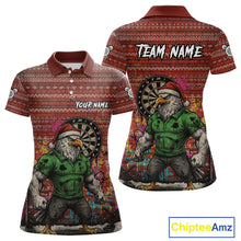 Load image into Gallery viewer, Custom Grunge Eagle Graffiti Women Darts Polo Shirt Funny Christmas Dart Jerseys NYN1854