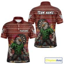 Load image into Gallery viewer, Custom Grunge Eagle Graffiti Men Darts Polo Shirt Funny Christmas Dart Jerseys NYN1854