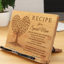 Load image into Gallery viewer, Mom Gifts Book Stand, Recipe for a Special Mom Birthday Gifts, Christmas Gifts for Mom