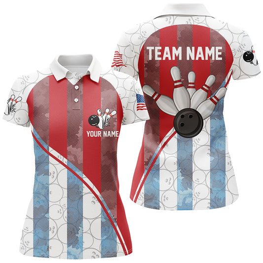 Bowling Shirt for Women Bowling Tournament Jersey Unisex Polo Bowling Shirt QZT273