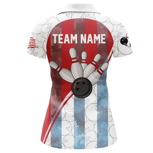 Bowling Shirt for Women Bowling Tournament Jersey Unisex Polo Bowling Shirt QZT273