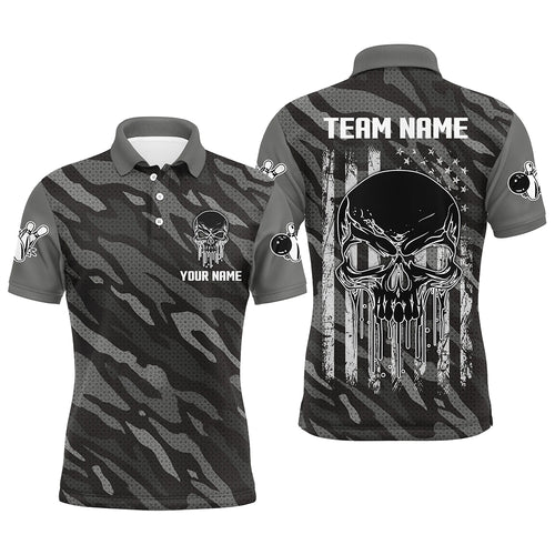 Personalized Polo Bowling Jerseys for Men Camo Bowling Shirt Unisex QZT282