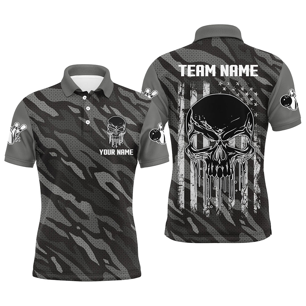 Personalized Polo Bowling Jerseys for Men Camo Bowling Shirt Unisex QZT282