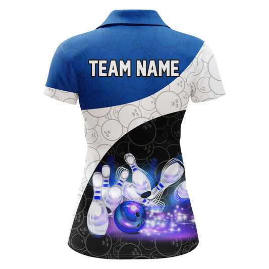 Personalized Bowling Shirt Custom Bowling Team League Bowling Jersey Women Polo Shirt QZT260