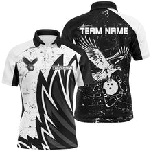 Load image into Gallery viewer, Personalized Men Eagle Bowling Shirts Polo Bowling Jersey Bowling League Multicolor QZT463