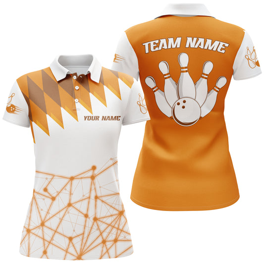 Personalized Bowling Shirt Polo Bowling Shirt for Women Bowling Team League QZT279