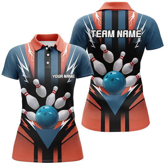 Personalized Bowling Shirt Polo Bowling Shirt for Women Bowling Team League QZT280