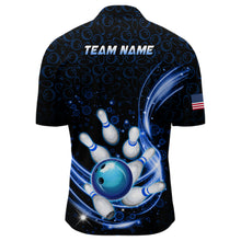 Load image into Gallery viewer, Personalized Camo Bowling Shirt for Men Custom Bowling Jersey Bowling Team League Quarter-Zip QZT251