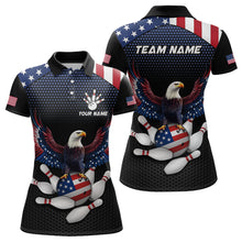 Load image into Gallery viewer, Custom Eagle Bowling Team Shirt American Bowling Polo Jersey for Men Women QZT658