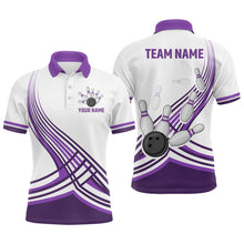 Load image into Gallery viewer, Personalized Men's Bowling Jersey Polo Bowling Team Shirts Bowling Gifts QZT502