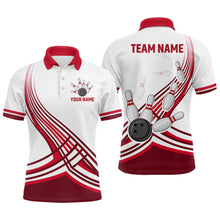 Load image into Gallery viewer, Personalized Men's Bowling Jersey Polo Bowling Team Shirts Bowling Gifts QZT502
