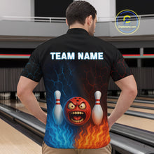 Load image into Gallery viewer, Custom Crazy Bowling Shirt for Team Flame &amp; Water Bowling Jersey for Men Bowling Unisex QZT745