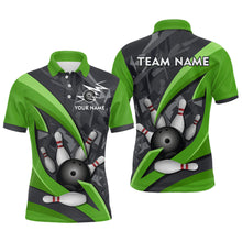 Load image into Gallery viewer, Custom 3D Bowling Team Shirts Multicolor Bowling Jersey for Men Polo QZT505