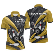 Load image into Gallery viewer, Custom 3D Bowling Team Shirts Multicolor Bowling Jersey for Men Polo QZT505