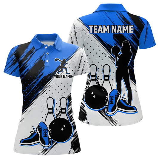 Personalized Women Polo Bowling Shirts Camo Bowling Team Jersey Multicolor QZT477