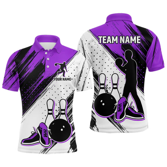 Personalized Men Polo Bowling Shirts Camo Bowling Team Jersey Multicolor QZT477