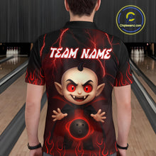 Load image into Gallery viewer, Custom Red Funny Vampire Thunder Bowling Shirt Polo &amp; 1/4-Zip Bowling League Jersey for Men Outfit QZT753