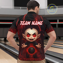 Load image into Gallery viewer, Custom Red Funny Vampire Thunder Bowling Shirt Polo &amp; 1/4-Zip Bowling League Jersey for Men Outfit QZT753