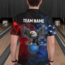 Load image into Gallery viewer, Personalized American Bowling Shirts Men Women Eagle Polo Bowling Team Jersey QZT543