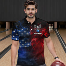 Load image into Gallery viewer, Personalized American Bowling Shirts Men Women Eagle Polo Bowling Team Jersey QZT543