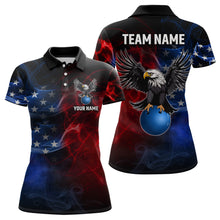 Load image into Gallery viewer, Personalized American Bowling Shirts Men Women Eagle Polo Bowling Team Jersey QZT543
