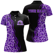 Load image into Gallery viewer, Custom Bowling Shirt for Women Personalized Bowling Jersey Bowling Team League Polo Shirt QZT66