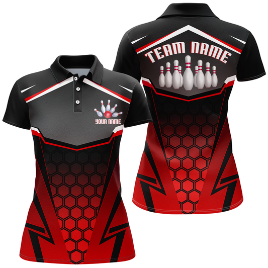 Personalized Bowling Shirt Bowling Team League Women Bowling Jersey Polo Shirt Unisex QZT265