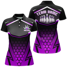 Load image into Gallery viewer, Personalized Bowling Shirt Bowling Team League Women Bowling Jersey Polo Shirt Unisex QZT265