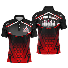 Load image into Gallery viewer, Personalized Bowling Shirt Multicolor Bowling Team League Men Bowling Jersey Polo Shirt Unisex QZT265