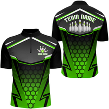 Load image into Gallery viewer, Personalized Bowling Shirt Bowling Team League Men Bowling Jersey 1/4-Zip Shirt Unisex QZT265