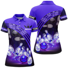 Load image into Gallery viewer, Custom Bowling Shirt for Women Bowling Jersey Bowling Team League Polo Shirt QZT45