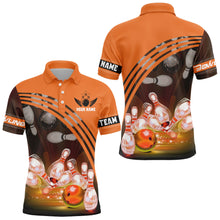 Load image into Gallery viewer, Custom Bowling Shirt for Men Bowling Jersey Bowling Team League Polo Shirt QZT45