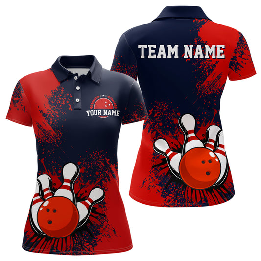 Personalized Women's Bowling Shirts Bowling Jersey Polo Bowling Performance QZT497