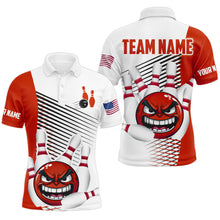 Load image into Gallery viewer, Custom Bowling Shirt Funny Bowling Polo Shirt for Men Bowling Team Jersey Polo Shirt Unisex QZT254