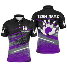 Load image into Gallery viewer, Personalized Men's Bowling Jersey Polo Bowling Team Shirts Bowling Gifts QZT501