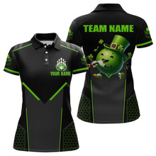 Load image into Gallery viewer, Personalized St Patrick Day Bowling Shirt Polo Green Bowling Jersey Team League QZT621