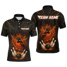 Load image into Gallery viewer, Custom Thunder Lightning Orioles Bowling Shirt Polo &amp; Quarter-Zip Bowling Team League Bowling Jersey QZT716