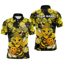 Load image into Gallery viewer, Custom Funny Bee Bowling Shirts for Men 3D Bowling League Jersey Polo &amp; Quarter-Zip QZT743