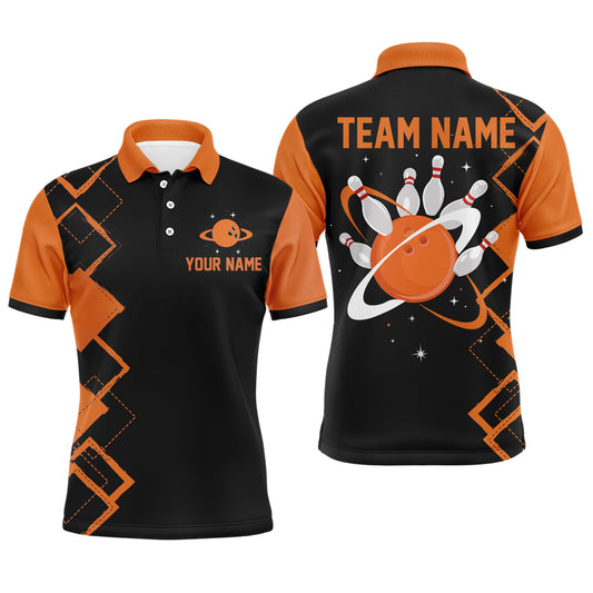 Men's Bowling Shirts with Name Camo Bowling Jersey Polo Shirt Unisex QZT431