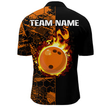 Load image into Gallery viewer, Bowling Quarter Zip Shirt Bowling Jersey for Men Bowling Team League QZT287