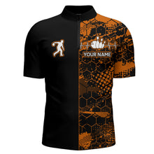 Load image into Gallery viewer, Bowling Quarter Zip Shirt Bowling Jersey for Men Bowling Team League QZT287