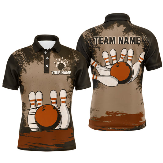 Personalized Bowling Team Shirts Multicolor Men's Bowling Shirt Polo Bowling Gifts QZT490