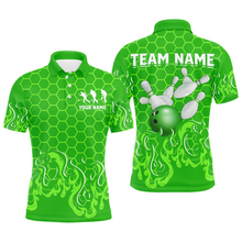 Load image into Gallery viewer, Personalized Polo Shirt for Bowlers, Bowling Shirt for Men Bowling Team League QZT406