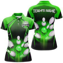 Load image into Gallery viewer, Personalized Bowling Shirts for Women Polo 3D Bowling Team League Bowling Gifts QZT423