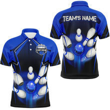 Load image into Gallery viewer, Personalized Bowling Shirts for Men Polo 3D Bowling Team League Bowling Gifts QZT423