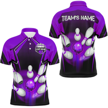 Load image into Gallery viewer, Personalized Bowling Shirts for Men Polo 3D Bowling Team League Bowling Gifts QZT423