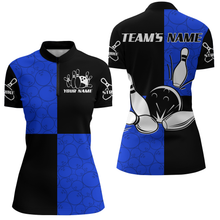 Load image into Gallery viewer, Quarter Zip Bowling Shirts Customized for Women Bowling Jersey Bowling Team League QZT425