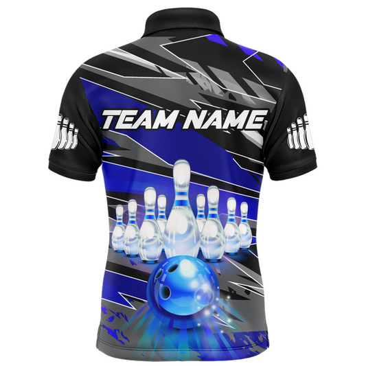 Personalized Bowling Shirt for Men Bowling Jersey with Name Team Name Polo Shirt Unisex QZT267
