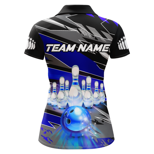 Personalized Bowling Shirt for Women Bowling Jersey with Name Team Name Polo Shirt Unisex QZT267